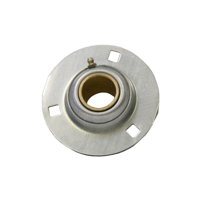 NTN UCFC205-100D1 Light Duty Piloted Flange Bearing Regreasable Cast Iron 1770lbf Static Load Capacity 1 Bore Setscrew Lock 4 Bolts Contact and Flinger Seals 3150lbf Dynamic Load Capacity 4-17/32 Height 3-35/64 Bolt Hole Spacing Width 