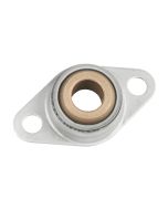 Sintered Bronze 2 Bolt Flange Bearing with Ring