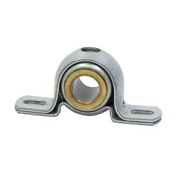 Sintered Bronze with Stamped Steel Ball 2 Bolt Pillow Block Bearing, 13 Gauge  -   3/4 ", part number BE10808, BE Series, primary image